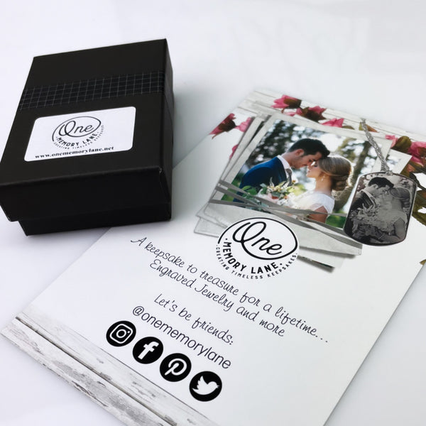 Photo Engraved Keychain - 5 Pack