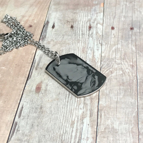 Double Sided Engraved Necklace