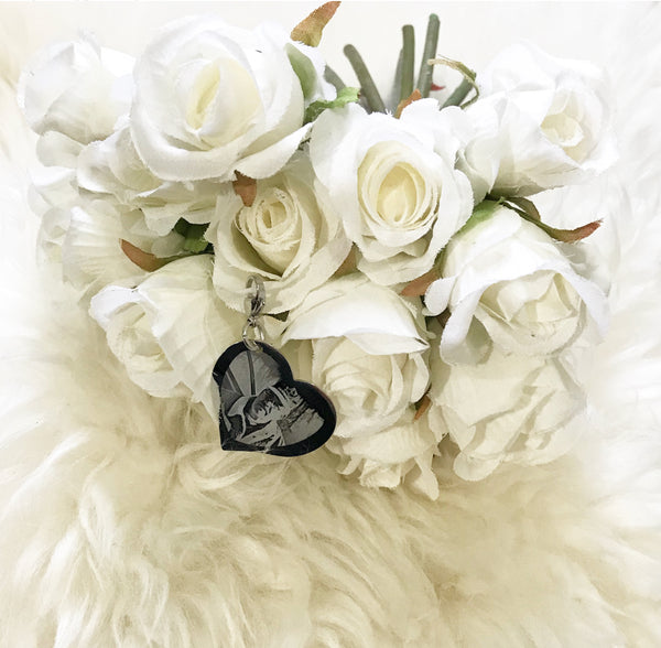 Wedding Bouquet Engraved Charm