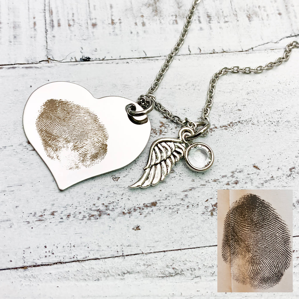 Thumbprint 2025 memorial necklace