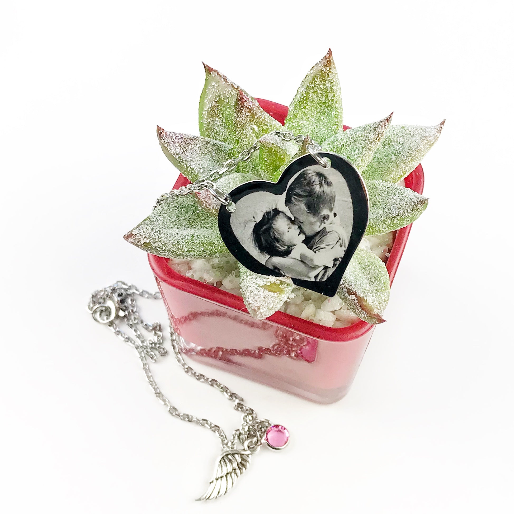 Double Sided Heart Bouquet Charm – Onememorylane