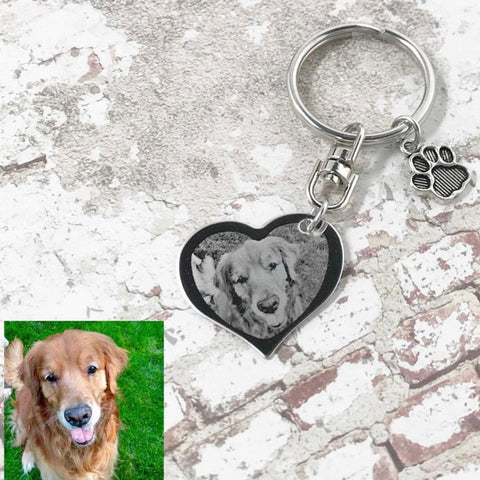 Custom Photo Personalized Dog Tag Style Racing Themed Necklace Key